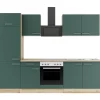 Hot Optifit Savona405 Küchenzeile 270 cm Steingrün