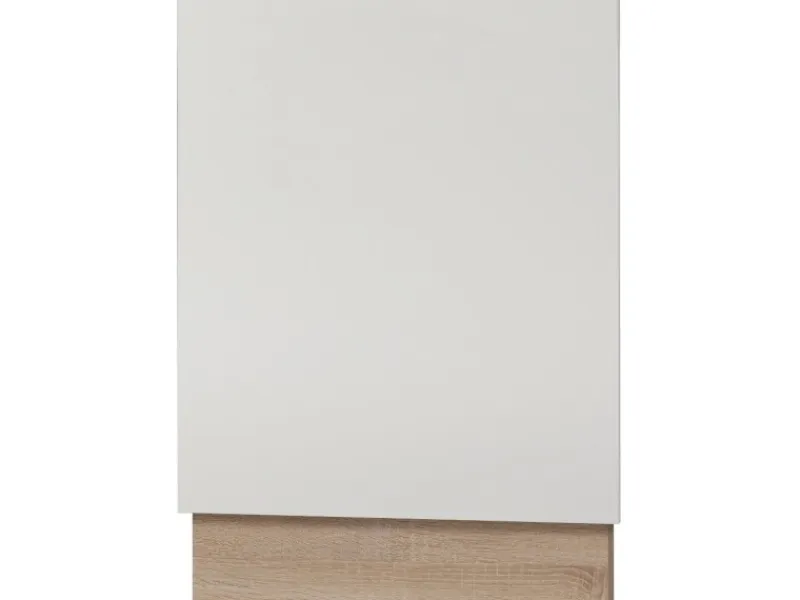 Optifit Tür für Geschirrspüler Dakar286 60 cm x 57,2 cm x 1,6 cm Weiß< Einbauküchen