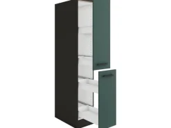 Optifit Küchenschränke<Verona405 Küchen-Apothekerschrank 30 cm Steingrün