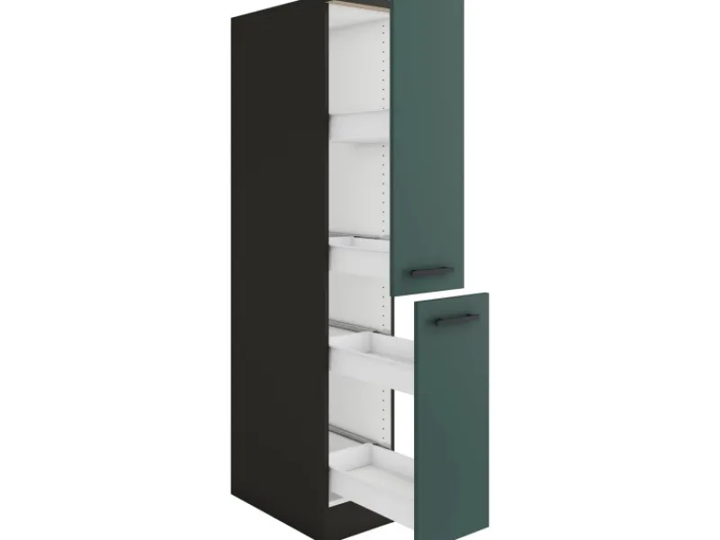 Optifit Küchenschränke<Verona405 Küchen-Apothekerschrank 30 cm Steingrün