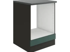 Optifit Herde|Kochfelder<Verona405 Küchen-Herdumbau 60 cm Steingrün