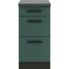 New Optifit Verona405 Küchen-Unterschrank 40 cm Steingrün