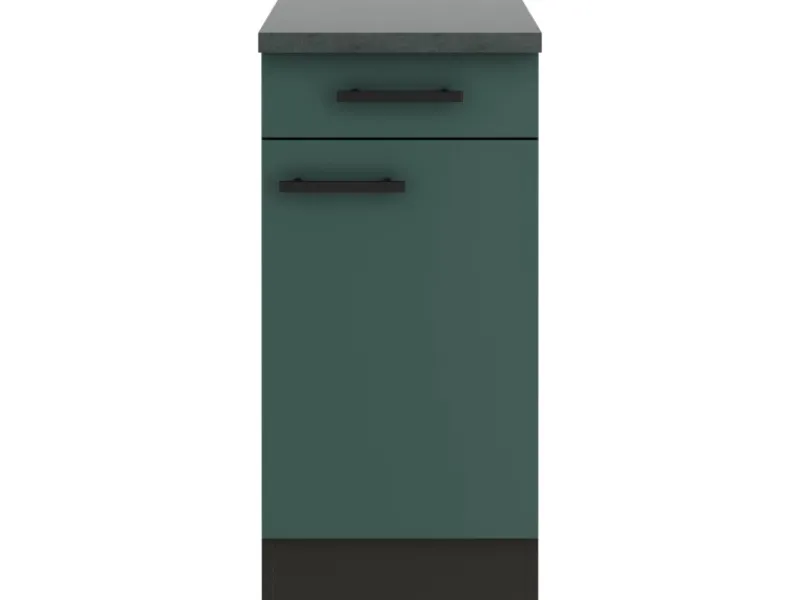 Sale Optifit Verona405 Küchen-Unterschrank 40 cm Steingrün