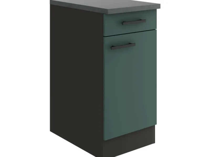 Sale Optifit Verona405 Küchen-Unterschrank 40 cm Steingrün
