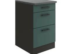 Optifit Verona405 Küchen-Unterschrank 50 cm Steingrün< Küchenschränke