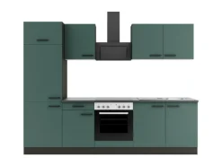 New Optifit Verona405 Küchenzeile 270 cm Steingrün