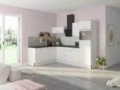 Optifit Winkelküchen|Besteckkästen<Winkelküche Optikoncept Bengt 270 cm Weiß