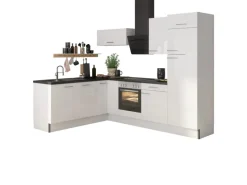 Hot Optifit Winkelküche Optikoncept Rurik 270 cm Weiß
