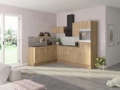 Best Optifit Winkelküche Optikoncept Erik 270 cm Wildeiche Nachb.