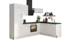 Optifit Winkelküchen<Winkelküche Optikoncept Rurik ohne E-Geräte 270 cm Weiß