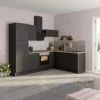 Clearance Optifit Winkelküche Optikoncept Ingvar 270 cm Anthrazit