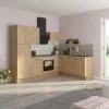 Optifit Winkelküche Optikoncept Erik ohne E-Geräte 270 cm Wildeiche Nachb.< Kochfelder|Kühlschränke