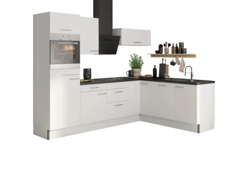 Best Optifit Winkelküche Optikoncept Bengt 270 cm Weiß