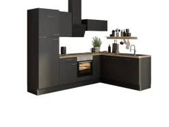 Optifit Winkelküche Optikoncept Ingvar ohne E-Geräte 270 cm Anthrazit< Winkelküchen
