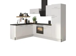 Optifit Winkelküchen<Winkelküche Optikoncept Bengt ohne E-Geräte 270 cm Weiß