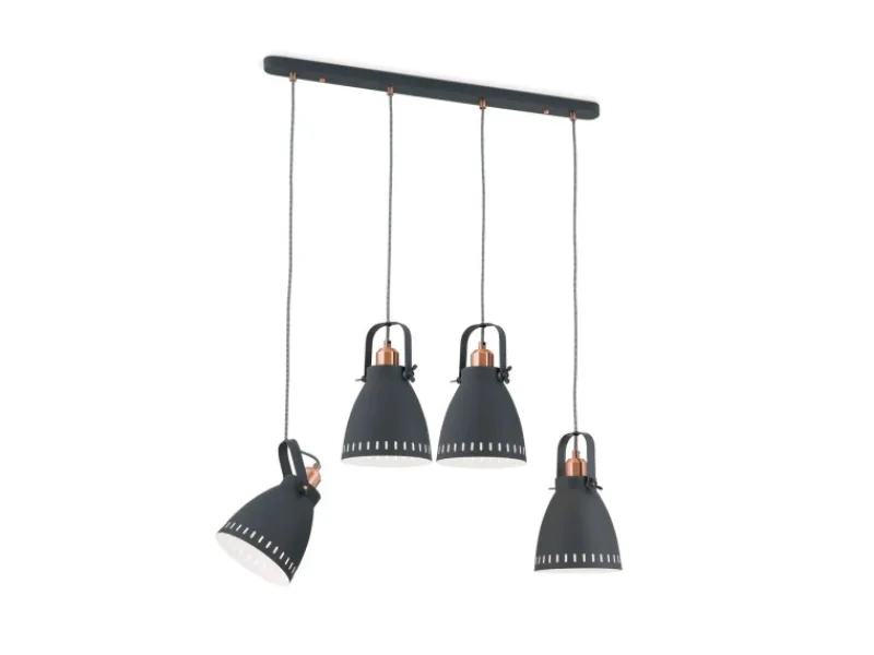 Orion Leuchten Kücheninseln<Hängeleuchte Theke 72 cm x 17 cm Schwarz 4 x E27