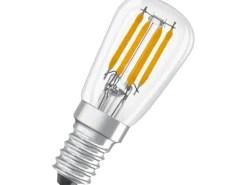 Osram LED-Lampe Classic E14 T-Form Klar 2,8W Tageslicht 250 lm 6,3x2,6 cm(H x Ø)< Kühlschränke