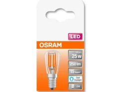 Osram LED-Lampe Classic E14 T-Form Klar 2,8W Tageslicht 250 lm 6,3x2,6 cm(H x Ø)< Kühlschränke