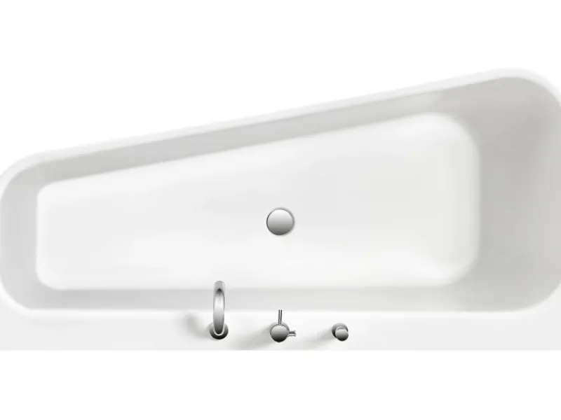 Ottofond Badewannen-Set Pino 155 cm Rechts inkl. Ablaufgarnitur und Armatur< Einhebelmischer