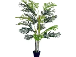 Outlet Outsunny Künstliche Palme 150cm mit Pflanztopf