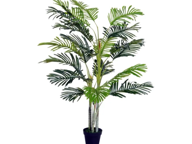 Outlet Outsunny Künstliche Palme 150cm mit Pflanztopf