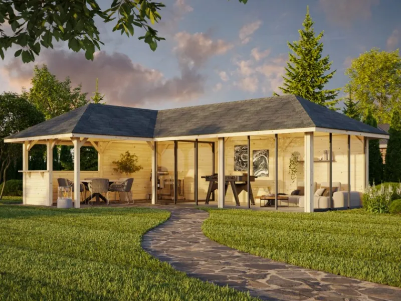 Palmako Herde|Kühlschränke<Pavillon Bianca Set221 Slide 876 cm x 588 cm FSC®