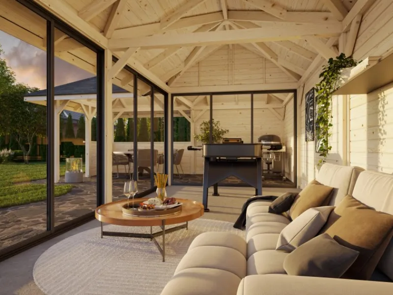 Palmako Herde|Kühlschränke<Pavillon Bianca Set221 Slide 876 cm x 588 cm FSC®