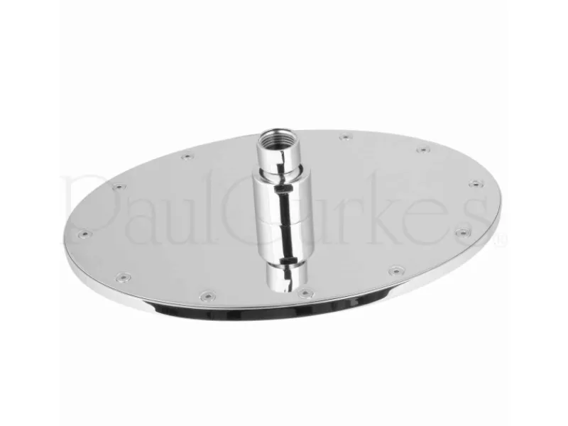 PaulGurkes Dusch Komplett Set Unterputz Regendusche oval Luxus Brauseset< Einhebelmischer