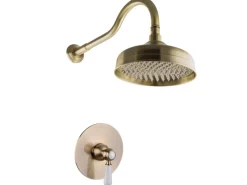 PaulGurkes Dusch-Set Unterputz Antik Messing Retro Bronze Duschsystem< Einhebelmischer