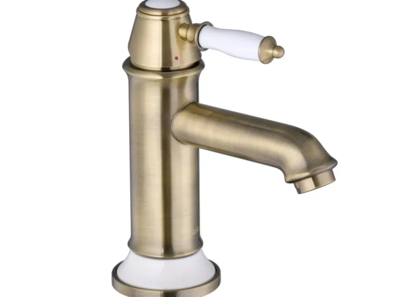 Hot PaulGurkes Nostalgie Wasserhahn Einhandmischer Retro Waschtischbatterie