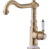 PaulGurkes Nostalgie Wasserhahn Messing Waschtischarmatur Küchenarmatur< Einhebelmischer