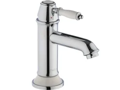 PaulGurkes Einhebelmischer<Nostalgie Wasserhahn Einhandmischer Retro Waschtischbatterie Metall