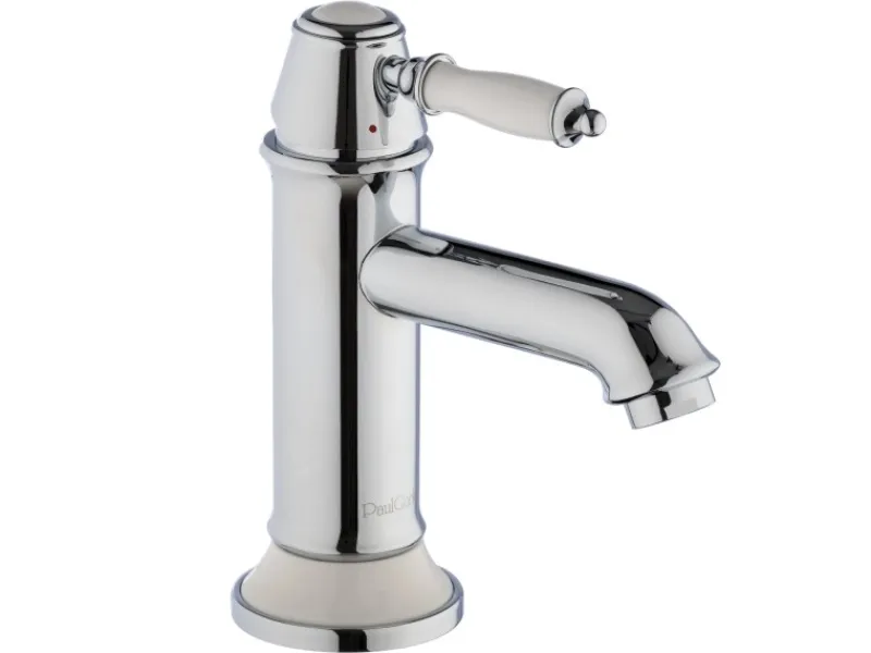 PaulGurkes Einhebelmischer<Nostalgie Wasserhahn Einhandmischer Retro Waschtischbatterie Metall