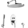 PaulGurkes Regendusche Unterputz Dusch Set oval Komplett< Einhebelmischer