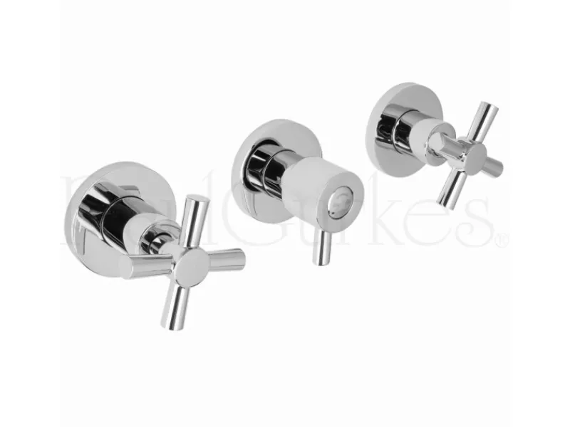 Hot PaulGurkes Unterputz Regendusche Komplett Set aus Metall 30 cm Regenwalddusche Duschset
