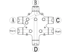 PaulGurkes Unterputz Retro Duschsystem schwarze Duscharmatur Nostalgie Set< Einhebelmischer