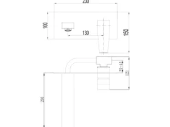 Clearance PaulGurkes Unterputz Waschtischarmatur 2-Loch Mischbatterie