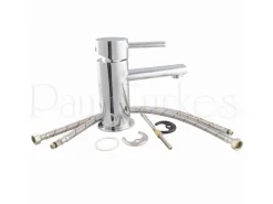 PaulGurkes Wasserhahn Einhandmischer oval Waschbeckenarmatur Mischbatterie< Einhebelmischer