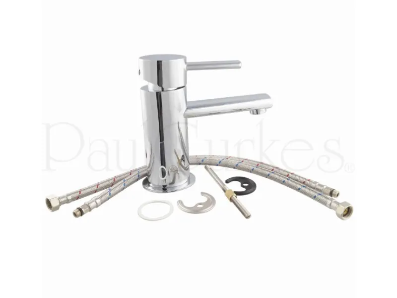 PaulGurkes Wasserhahn Einhandmischer oval Waschbeckenarmatur Mischbatterie< Einhebelmischer