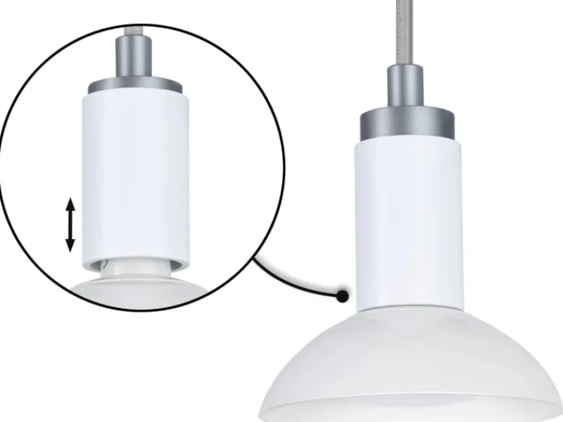 Clearance Paulmann Pendelleuchte Runa GU10 max. 20 W aus Metall 230 V Weiß-Grau