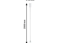 Clearance Paulmann Pendelleuchte Runa GU10 max. 20 W aus Metall 230 V Weiß-Grau