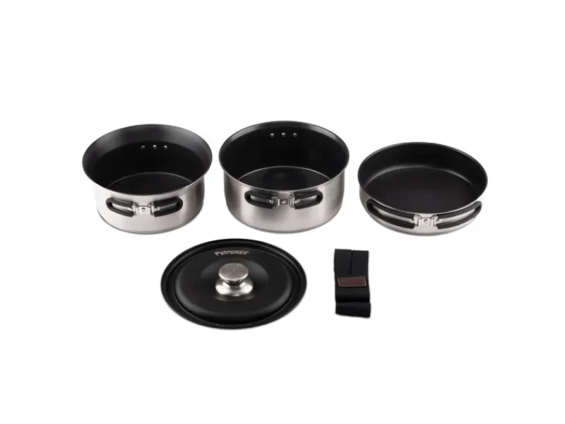 Hot Petromax Camping-Topfset Dimego Stahl