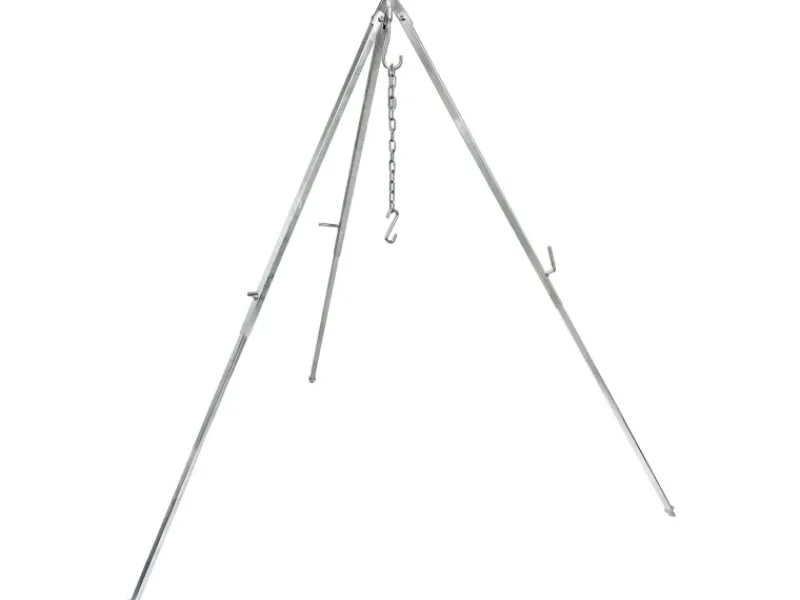 New Petromax Dreibein-Set mit Kette & Haken D1 Stahl Aufstellhöhe 88 cm - 144 cm