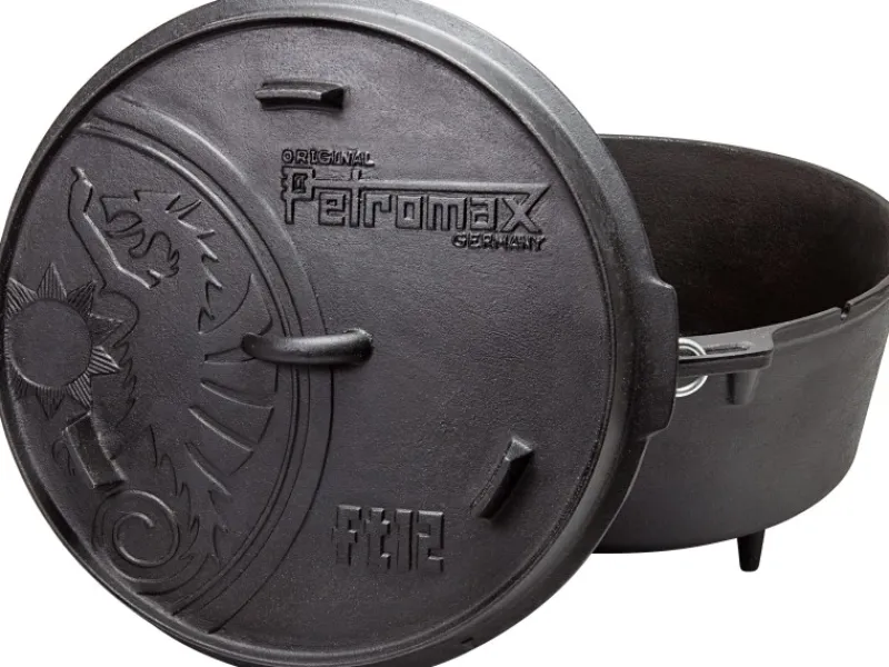Petromax Pfannen|Töpfe<Dutch Oven FT12 Schwarz mit Standfüßen 10,8 l
