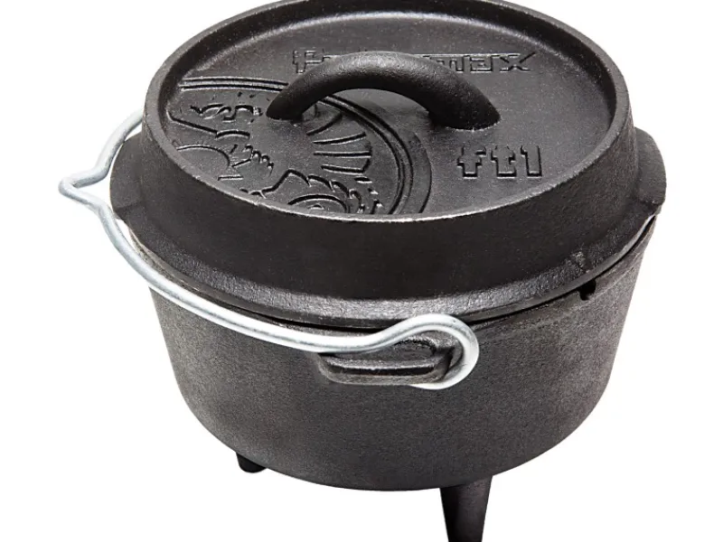 Petromax Pfannen<Dutch Oven FT1 Schwarz mit Standfüßen ca. 1,1 l