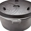 Petromax Dutch Oven FT18 Schwarz mit Standfüßen ca. 17,3 l< Herde|Töpfe