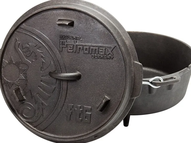 Petromax Herde|Töpfe<Dutch Oven FT6 Schwarz mit Standfüßen 5,5 l