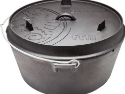 Petromax Töpfe<Dutch Oven FT18-T Schwarz mit planem Boden ca. 17,3 l