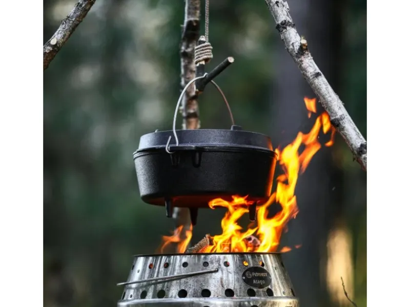 Petromax Dutch Oven FT4.5-T Schwarz mit planem Boden 3,5 l< Töpfe
