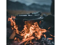 Petromax Pfannen|Töpfe<Dutch Oven Set FT9-T-Scrub Schwarz mit planem Boden 7,5 l Ø 23,9 cm